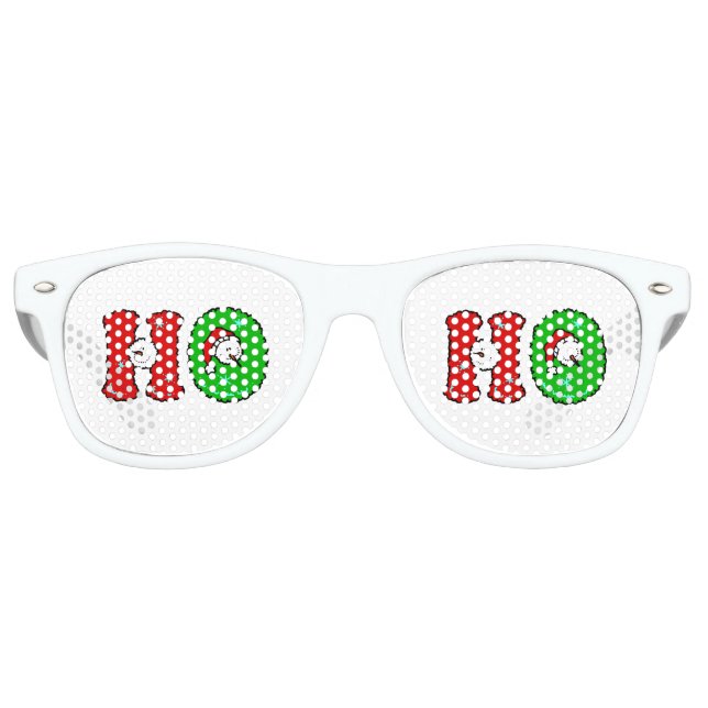 Lunettes De Fête Retro HOHO Santa Claus rire neigeMan mignonne Noël (Devant)