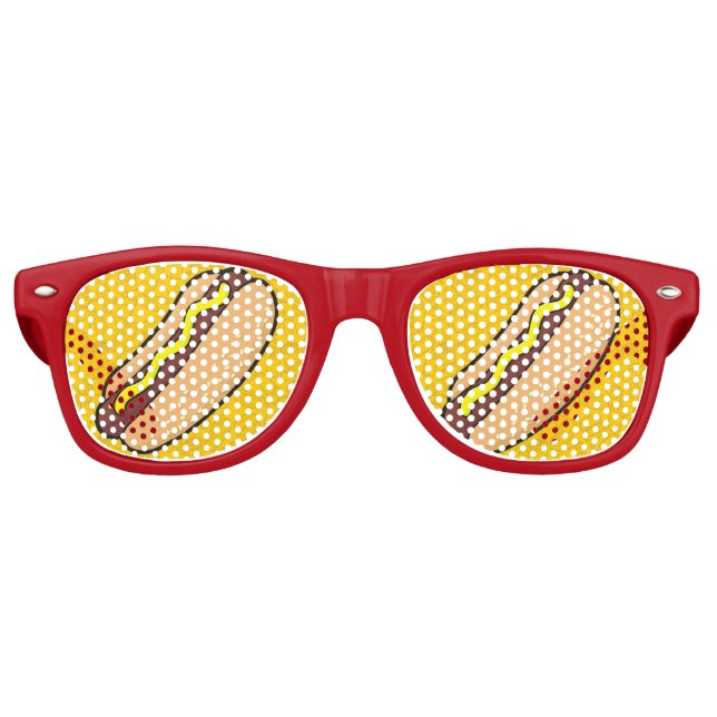 Lunettes De Fête Retro Hotdog (Devant)