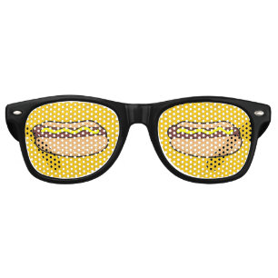 Lunettes De Fête Retro Hotdog