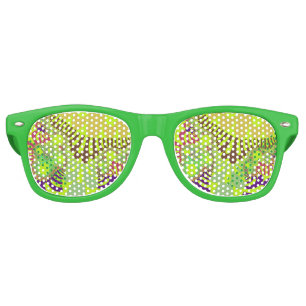 Lunettes De Fête Retro Humeur jaune et violet