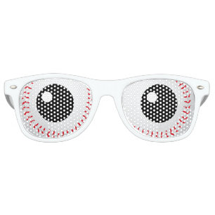 Lunettes De Fête Retro Humour drôle des yeux de base-ball