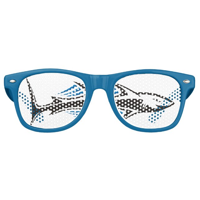 Lunettes De Fête Retro Icône tribale de requin 1 (Devant)