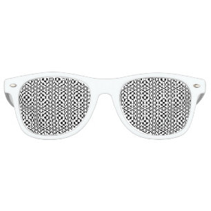 Lunettes De Fête Retro Illusion Optique Nuances Noir & Blanc