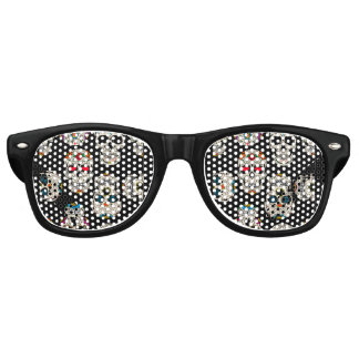 Lunettes De Fête Retro Impression crâne sucre