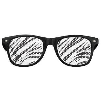 Lunettes De Fête Retro Impression en bande Zebra