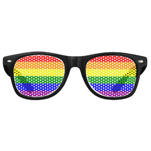 Lunettes De Fête Retro Indicateur gay pride