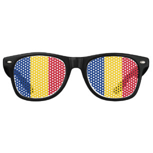 Lunettes De Fête Retro Indicateur Roumanie