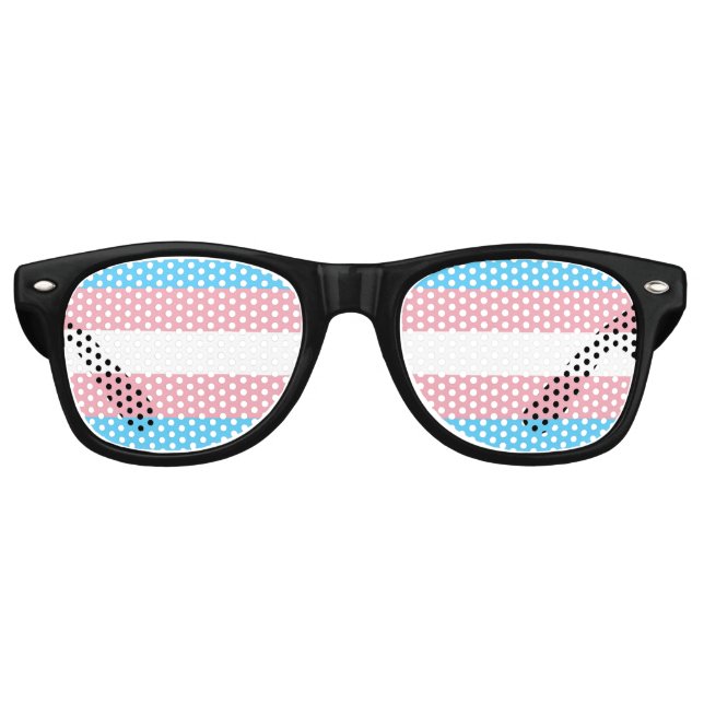 Lunettes De Fête Retro Indicateur transgenre (Devant)