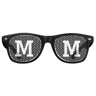 Lunettes De Fête Retro Initiale personnalisée