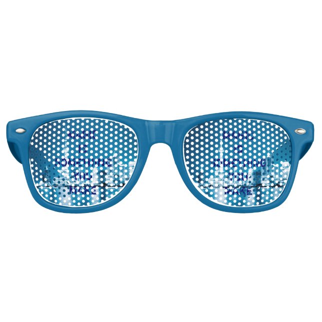 Lunettes De Fête Retro Inspiration espère citer ville nuit arrière - plan (Devant)