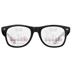 Lunettes De Fête Retro Invitation d'anniversaire "Tous à bord du train jo