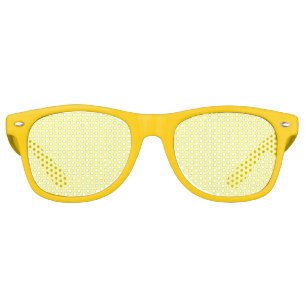Lunettes De Fête Retro Jaune clair muet