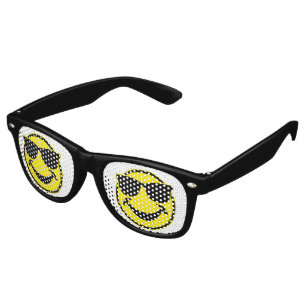 Lunettes De Fête Retro Jaune frais + votre backg. et idées
