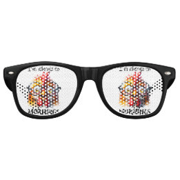 Lunettes De Fête Retro Je suis allergique aux matins !