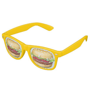 Lunettes De Fête Retro Je vois des hamburgers