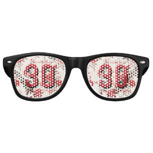 Lunettes De Fête Retro Jolie Rose Florale 50e Anniversaire