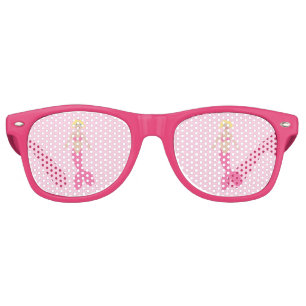 Lunettes De Fête Retro Jolie sirène d'Imaginaire rose