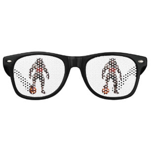 Lunettes De Fête Retro Joueur de football Loup-Garou Art Horreur Hallowee