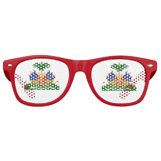Lunettes De Fête Retro Jour du drapeau haïtien