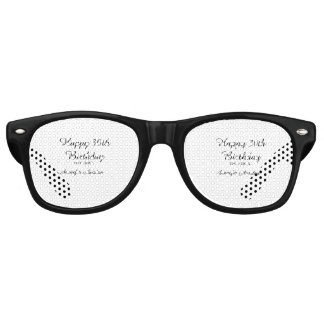 Lunettes De Fête Retro Joyeux 30e anniversaire ajouter nom date élégant s