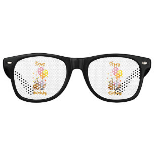 Lunettes De Fête Retro Joyeux Anniversaire Collection Animalière Fête