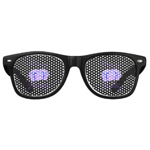 Lunettes De Fête Retro Joyeux Anniversaire Fête Rose Violet