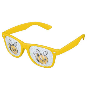 Lunettes De Fête Retro Kawaii bee