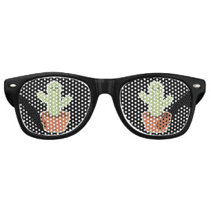 Lunettes De Fête Retro Kawaii Cactus