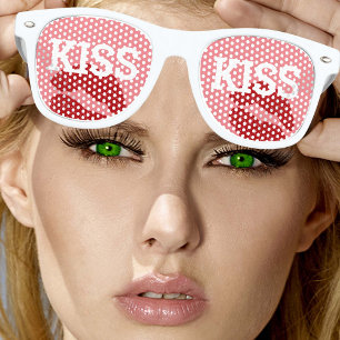 Lunettes De Fête Retro KISS KISS rétro Shades / Fun Party Sunglands