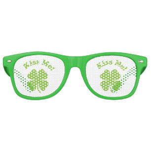 Lunettes De Fête Retro Kiss Me Green
