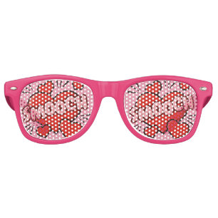 Lunettes De Fête Retro Kissing Comic Sound Effect