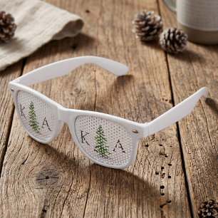 Lunettes De Fête Retro La Collection de Mariage de Forêt de Pins à l'Aqua