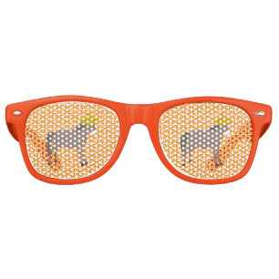 Lunettes De Fête Retro La Journée mexicaine des ânes des morts