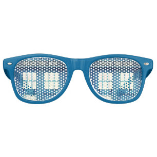 Lunettes De Fête Retro La police vintage téléphone la cabine téléphon