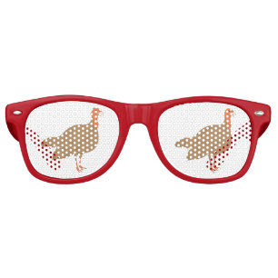 Lunettes De Fête Retro La Turquie Brown