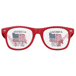 Lunettes De Fête Retro L'Amérique 250 Ans