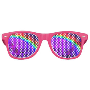 Lunettes De Fête Retro L'amour gagne le Gay pride LBGQT Rainbow