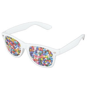 Lunettes De Fête Retro L'arc-en-ciel arrose