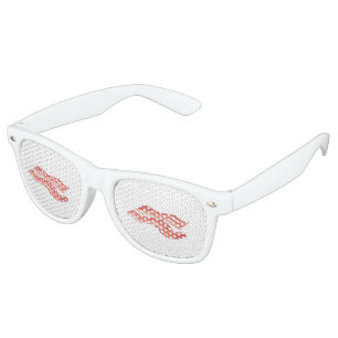 Lunettes De Fête Retro Lard de nourriture Glitch
