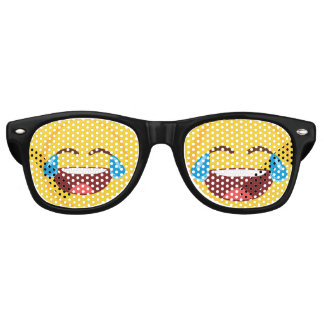 Lunettes De Fête Retro Larmes du visage de Joy Emoji