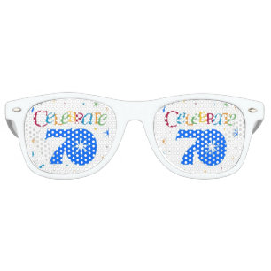 Lunettes De Fête Retro le cool coloré célèbrent 70