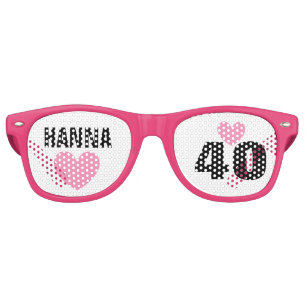 Lunettes De Fête Retro Le do-it-yourself créent votre propre quarantièm