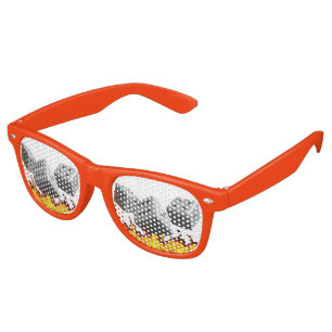 Lunettes De Fête Retro Le feu sur des matrices