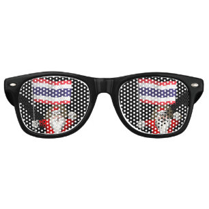 Lunettes De Fête Retro Le Père Noël Drapeau De Thaïlande