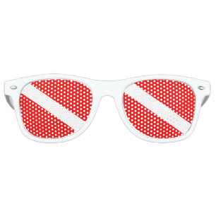 Lunettes De Fête Retro Le plongeur diminuent vers le bas