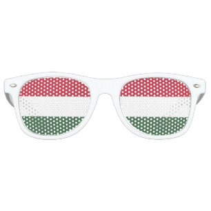 Lunettes De Fête Retro Le tricolore hongrois   Drapeau de la Hongrie