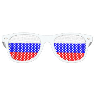 Lunettes De Fête Retro Le tricolore russe | Drapeau de la Russie