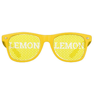 Lunettes De Fête Retro LEMON rétro Shades / Fun Party Sunglés