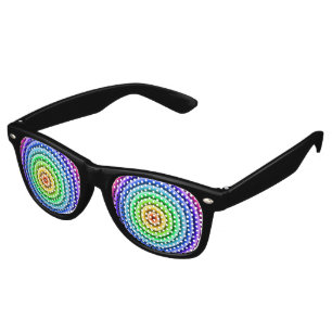 Lunettes De Fête Retro Lentilles arc-en-ciel