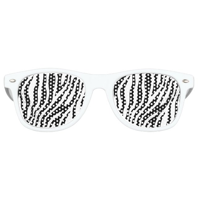 Lunettes De Fête Retro Les Bleus de la Guerre des Noirs et des Blancs (Devant)